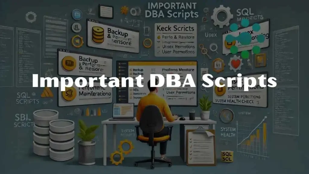 important dba scripts dbameta